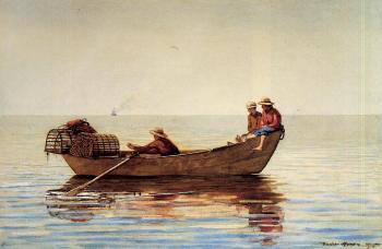溫斯洛 荷默 Three Boys in a Dory with Lobster Pots 溫斯洛 荷默 Three Boys in a Dory with Lobster Pots